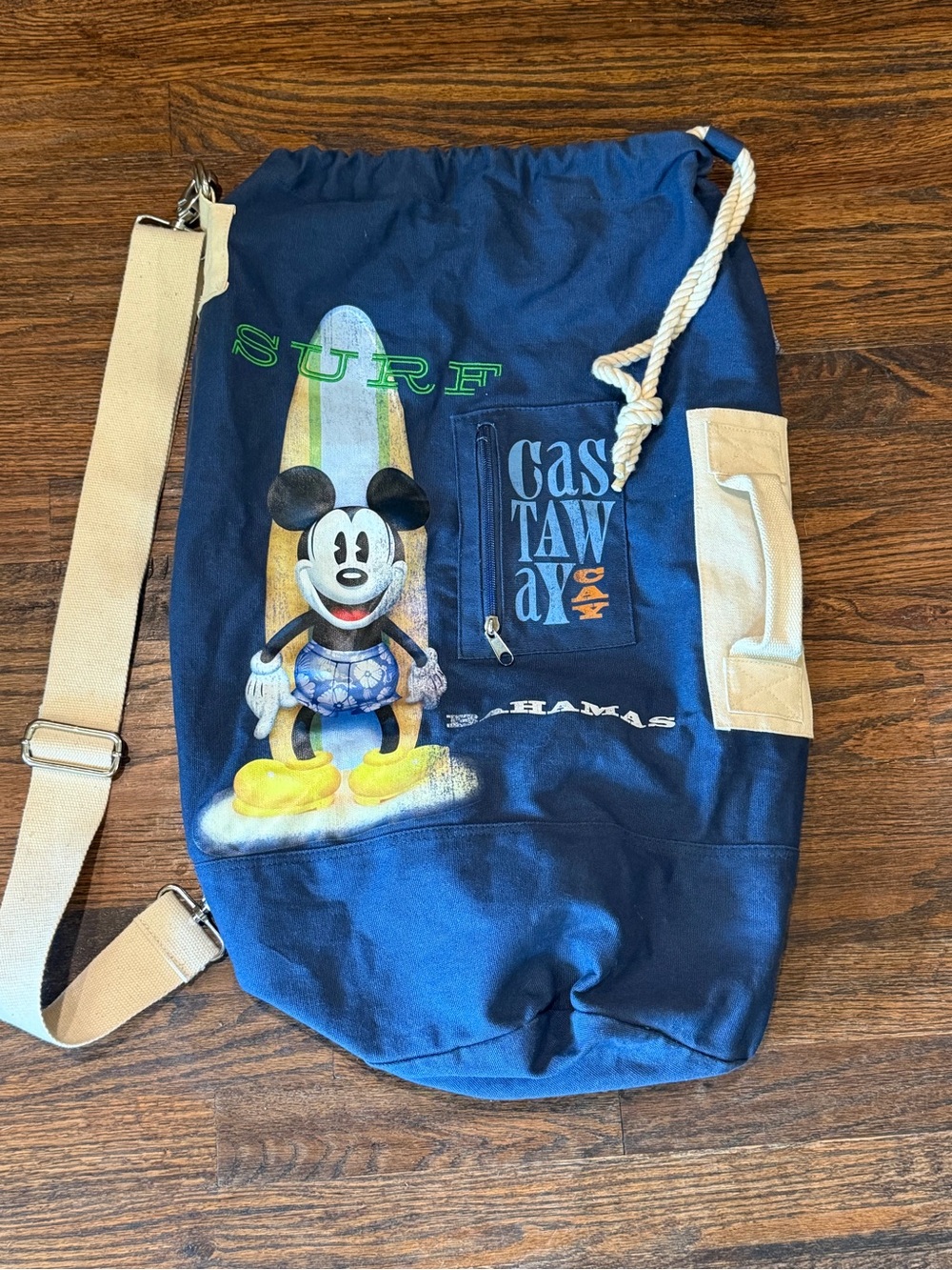 Disney Cruise Line Castaway Cay Duffle/Drawstring Canvas bag